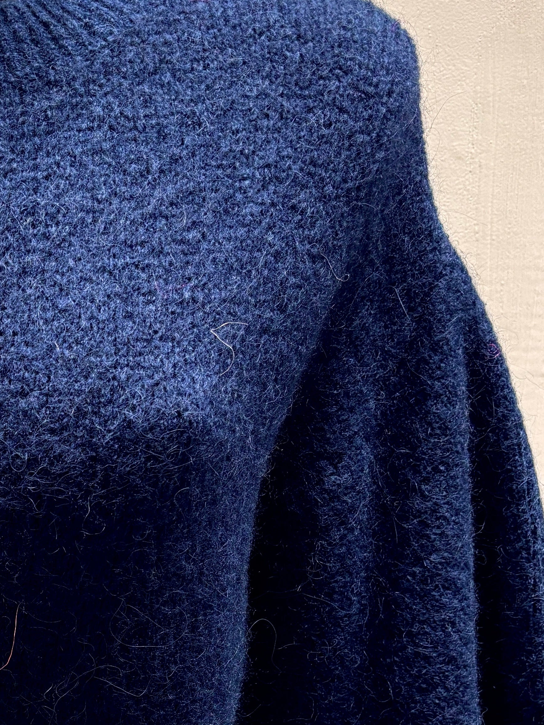 maglione a maniche corte in alpaca