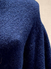 maglione a maniche corte in alpaca