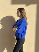 maglione a maniche corte in alpaca