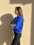 alpaca short sleeve sweater