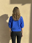 maglione a maniche corte in alpaca