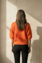 alpaca short sleeve sweater