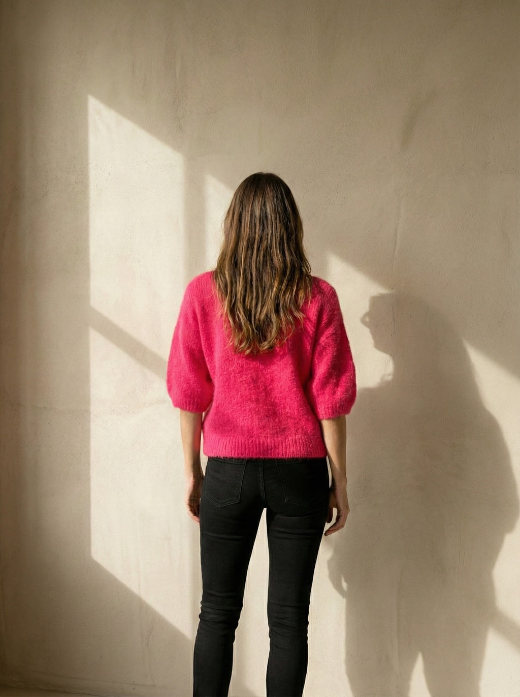 alpaca short sleeve sweater