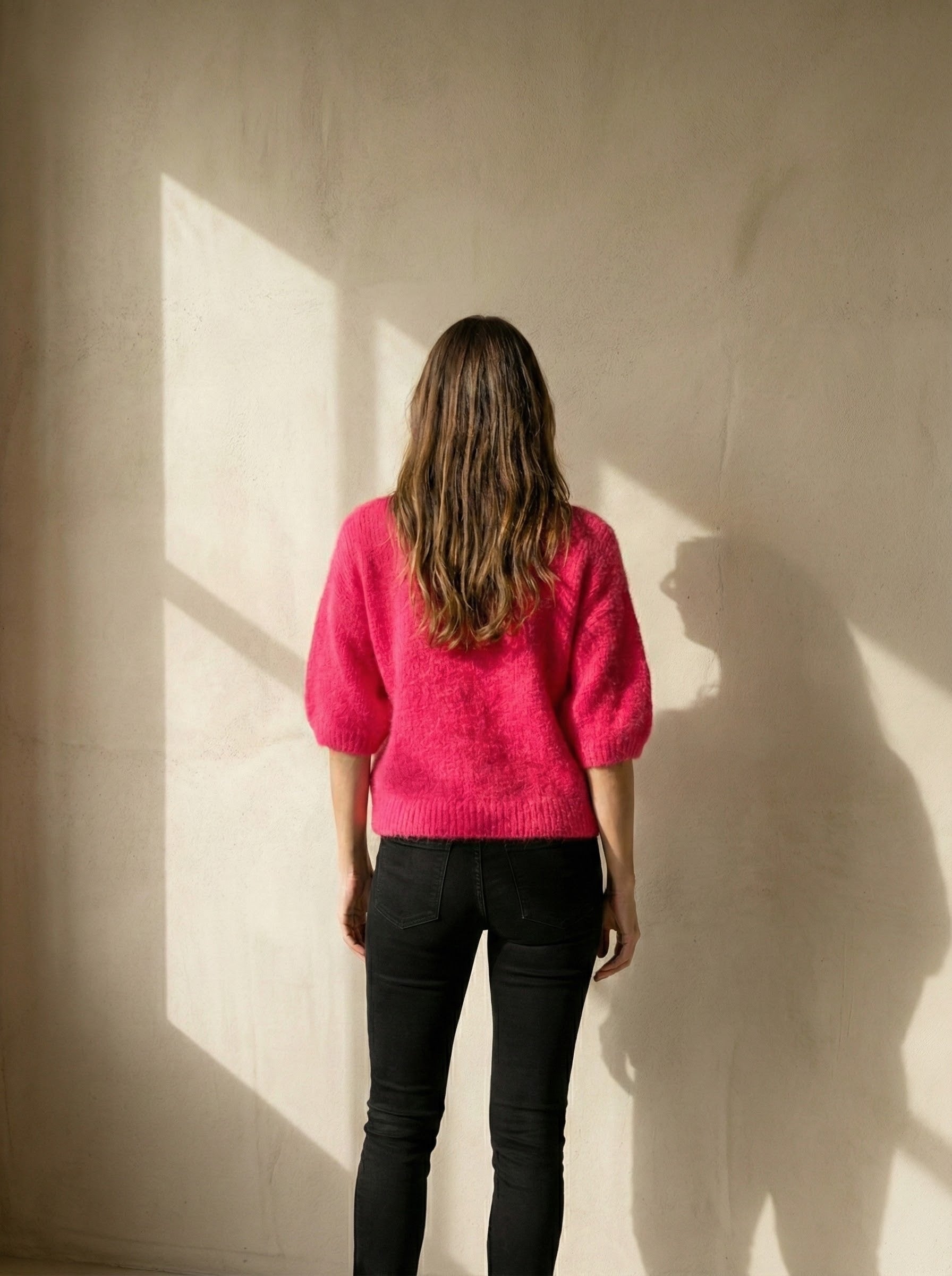 alpaca short sleeve sweater