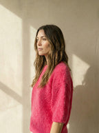 alpaca short sleeve sweater