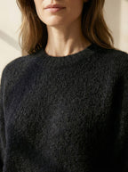 alpaca short sleeve sweater