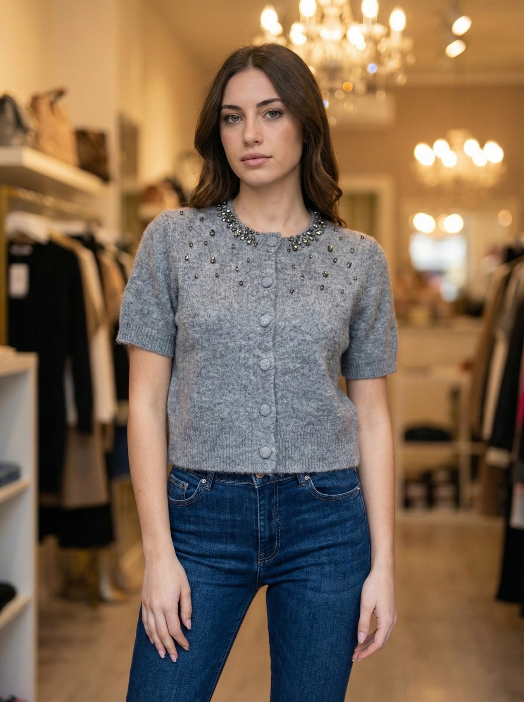 short sleeve girl necklace art：6067