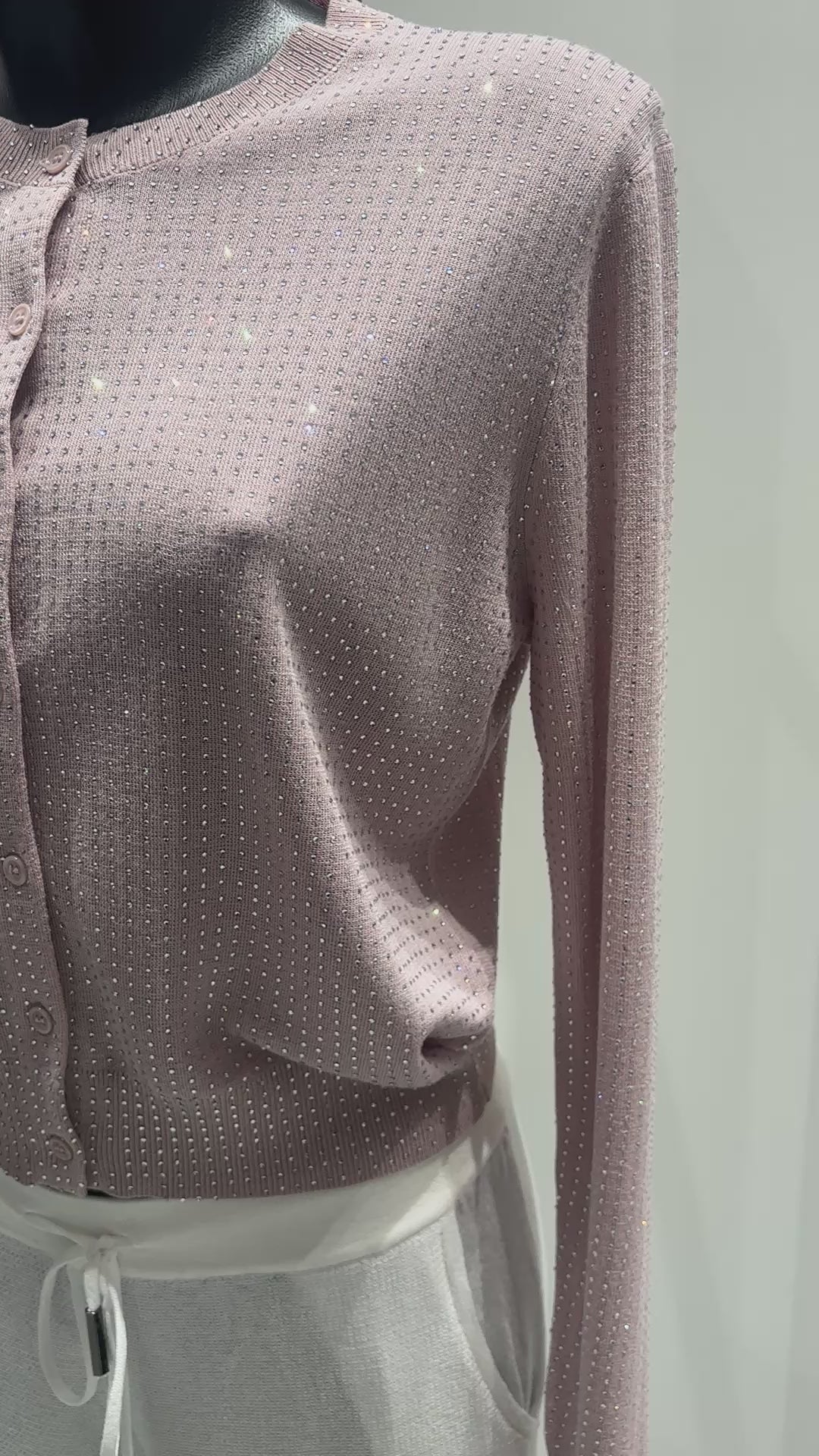 Spring/Summer Long-Sleeved Sleeveless Crew Neck Sweater 95502